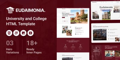 Eudaimonia - University and College HTML Template