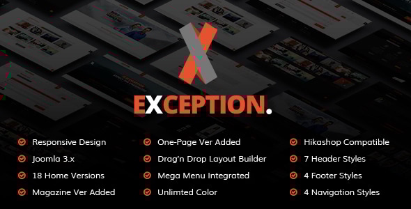 Exception - Business Multi-purpose Joomla Template Exception - Business Multi-purpose Joomla Template