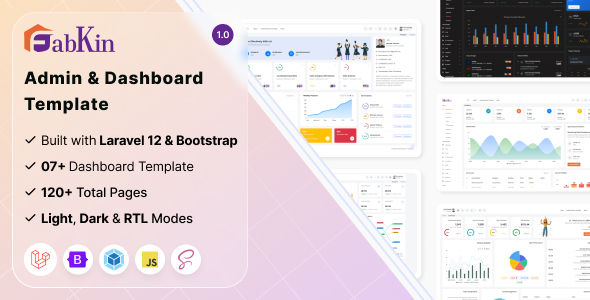 Fabkin - Laravel 12 Admin & Dashboard Template Fabkin - Laravel 12 Admin & Dashboard Template