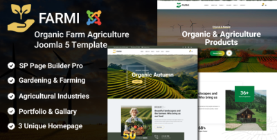 Farmi - Joomla 5 Organic Farm Agriculture Template | Farmer