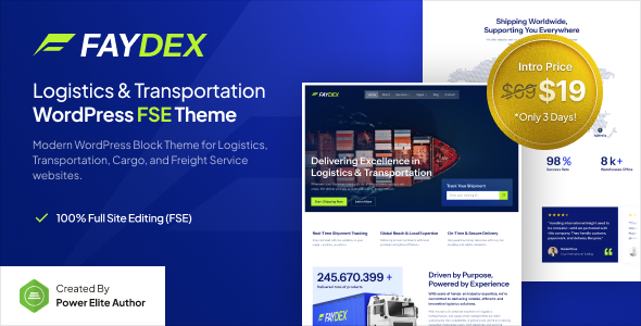 Faydex – Logistics and Transportation FSE WordPress Theme Faydex – Logistics and Transportation FSE WordPress Theme