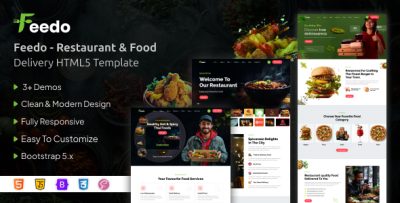 Feedo - Restaurant & Food Delivery HTML Template