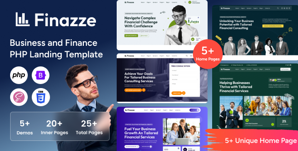 Finazze - Business and Finance Landing PHP Template Finazze - Business and Finance Landing PHP Template