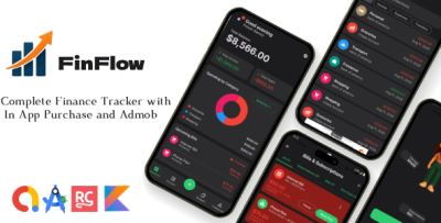 FinFlow - Personal Finance Manager Android App with Subscriptions and Admob