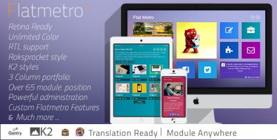 Flat-Metro - Responsive Multi-Purpose Joomla Theme