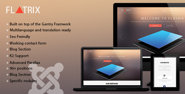 Flatrix - One Page joomla! template Flatrix - One Page joomla! template