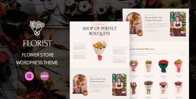 Florist - Flower Store WordPress Theme