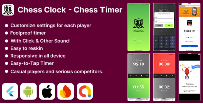Flutter Chess Clock - Chess Timer, Admob, Firebase