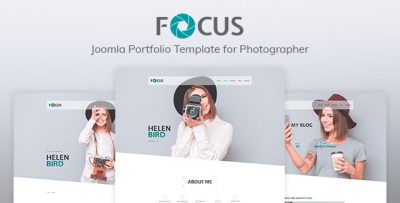Focus — Photographer portfolio Responsive Joomla Template