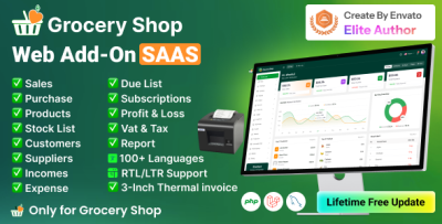 Grocery Shop - Web Add-on for Grocery Store SAAS
