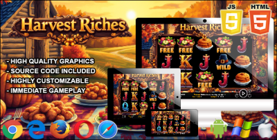 Harvest Riches - HTML5 Slot Machine