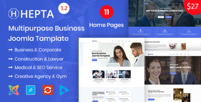 Hepta - Multipurpose Business Joomla Template