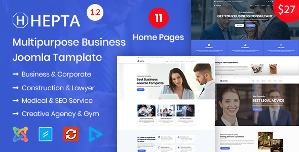 Hepta - Multipurpose Business Joomla Template Hepta - Multipurpose Business Joomla Template