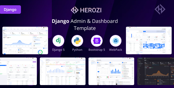 Herozi - Django Admin & Dashboard Template Herozi - Django Admin & Dashboard Template
