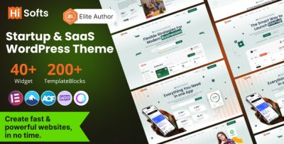 Hisofts - Startup & SaaS WordPress Theme