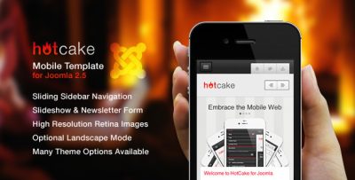 HotCake for Joomla - Retina Mobile Template
