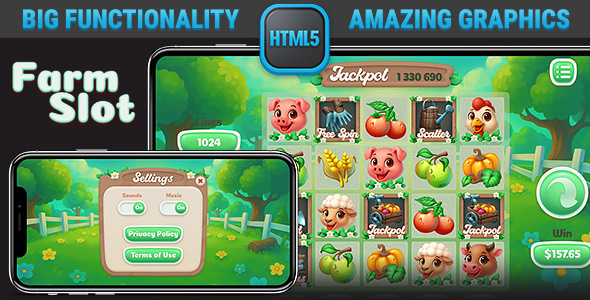 HTML Responsive Slot • Farm Slot Casino Game HTML Responsive Slot • Farm Slot Casino Game