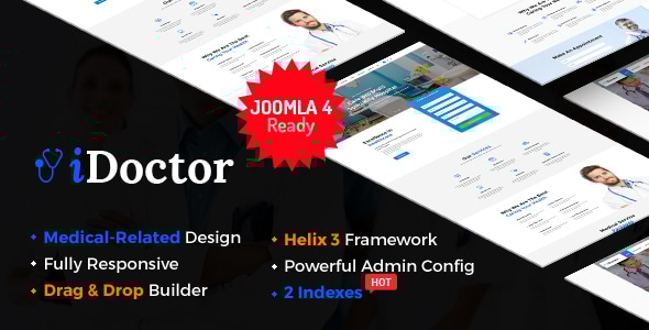 iDoctor - Responsive & Multipurpose Medical Joomla Template With Page Builder iDoctor - Responsive & Multipurpose Medical Joomla Template With Page Builder