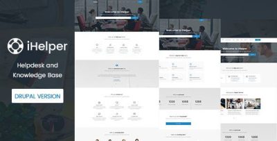 iHelper - Knowledge & Helpdesk Drupal 11 - 10 Theme