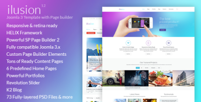 ilusion - Versatile Joomla 3 Template