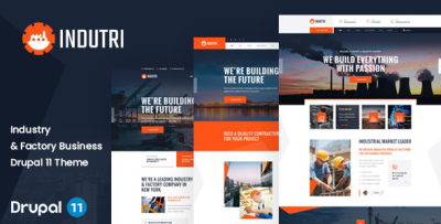 Indutri - Factory & Industrial Drupal 11 Theme