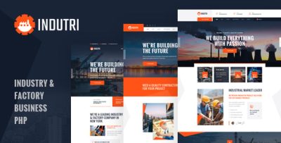 Indutri - PHP Template For Industry & Factory Business