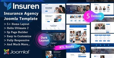 Insuren - Insurance Agency Joomla 5 Template