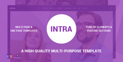 Intra - One Page Multi And Purpose Drupal Theme