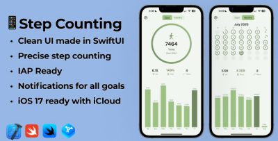iOS 17 Swift Step Counting App | Pedometer App with IAP