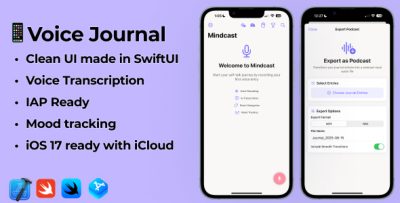iOS 17 Swift Voice Journal App | Journaling App with IAP