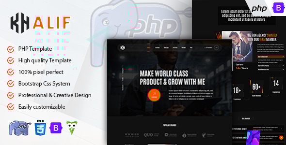 Khalif - Creative Agency PHP Template Khalif - Creative Agency PHP Template