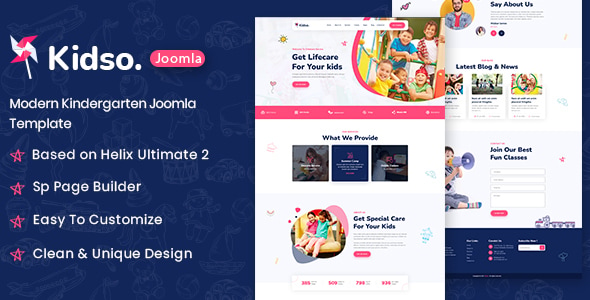 Kidso - Modern Kindergarten Joomla 5 Template Kidso - Modern Kindergarten Joomla 5 Template