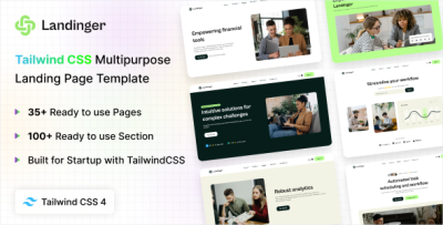 Landinger - Tailwind CSS Multipurpose Landing Page Template