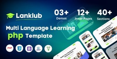 Lanklub - Multi Language Learning PHP Template