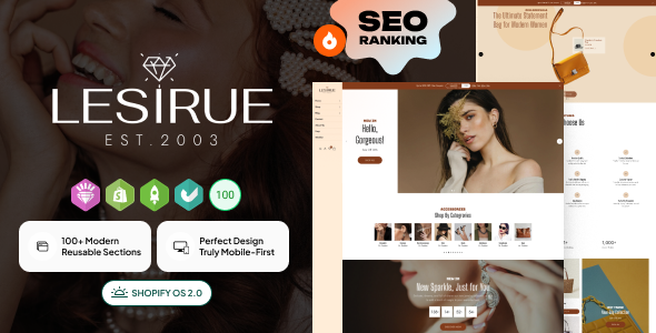 Lesirue | Jewelry & Accessories Shopify Theme OS 2.0 Lesirue | Jewelry & Accessories Shopify Theme OS 2.0