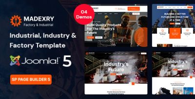 Madexry - Joomla 5 Construction Factory & Industrial Template
