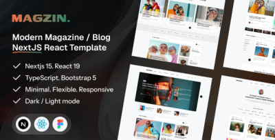 Magzin - Creative Magazine & Blog NextJS Template