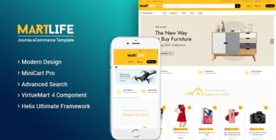 MartLife - Responsive Multipurpose eCommerce Joomla Template