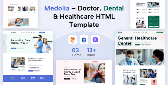 Medolia - Doctor, Dental & Healthcare HTML Template Medolia - Doctor, Dental & Healthcare HTML Template