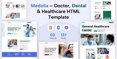 Medolia – Doctor, Dental & Healthcare HTML Template