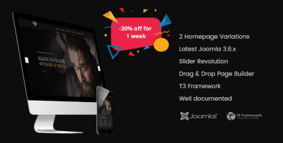 MenzSaloon - Barber & Salon Joomla Template