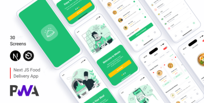 Mesio - Food Delivery UI Kit (Next.js + Payload + PWA)