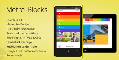 Metro-Blocks - Multipurpose Joomla template