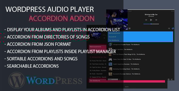 Modern Audio player Accordion AddOn Modern Audio player Accordion AddOn
