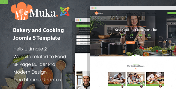 Muka - Joomla 5 Bakery and Cooking Classes Template Muka - Joomla 5 Bakery and Cooking Classes Template