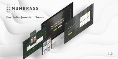 Mumbrass - Full Screen Personal Portfolio Joomla! Template
