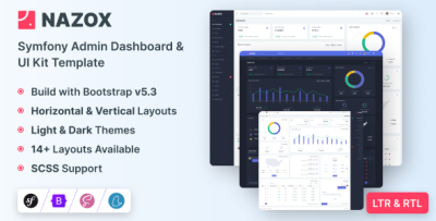 Nazox - Symfony Admin & Dashboard Template