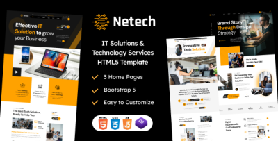 NETECH || IT Solutions & Multi Services HTML5 Template