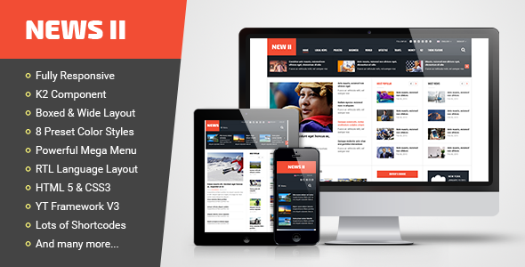 News II - Responsive News/Magazine Joomla Template News II - Responsive News/Magazine Joomla Template