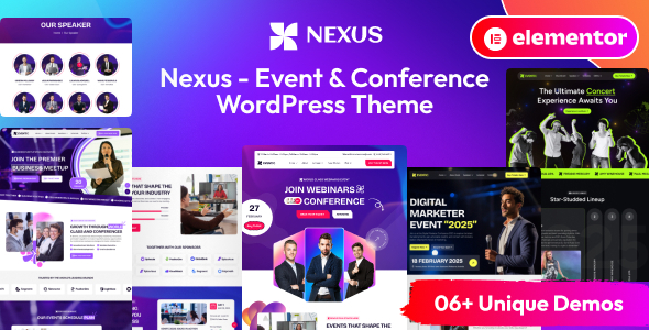 Nexus - Event & Conference WordPress Theme Nexus - Event & Conference WordPress Theme